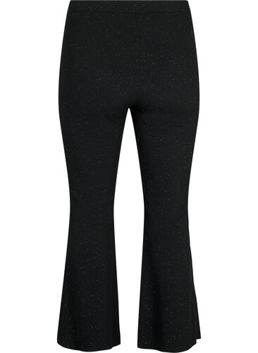 Pantalon à paillettes avec coupe bootcut, Black, Packshot image number 1
