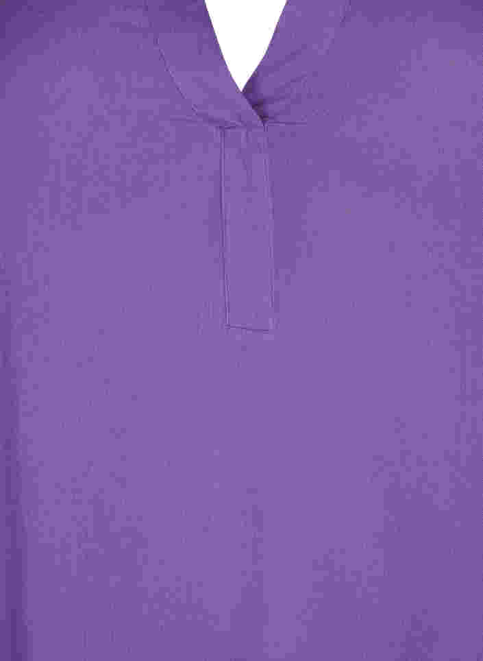 Tunique en viscose avec encolure en V, Deep Lavender, Packshot image number 2