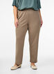 Broek met rechte pasvorm, Beige, Model image number 2