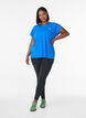 Effen gekleurd trainingsshirt, Blauw, Model image number 1