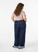 Straight-fit jeans met wijde pijpen en omslagen, Blauw, Model image number 1