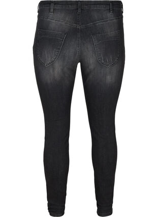 Amy jeans met slijtage details, Grey Denim, Packshot image number 1
