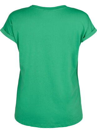 T-shirt à manches courtes en coton mélangé, Kelly Green, Packshot image number 1