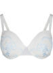 Soutien-gorge à armatures avec dentelle , Tofu w. blue, Packshot image number 0