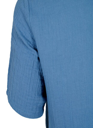 Robe à manches courtes en coton 100 %, Moonlight Blue, Packshot image number 3