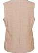 Gilet ray&eacute; en lin et viscose, Beige, Packshot image number 1