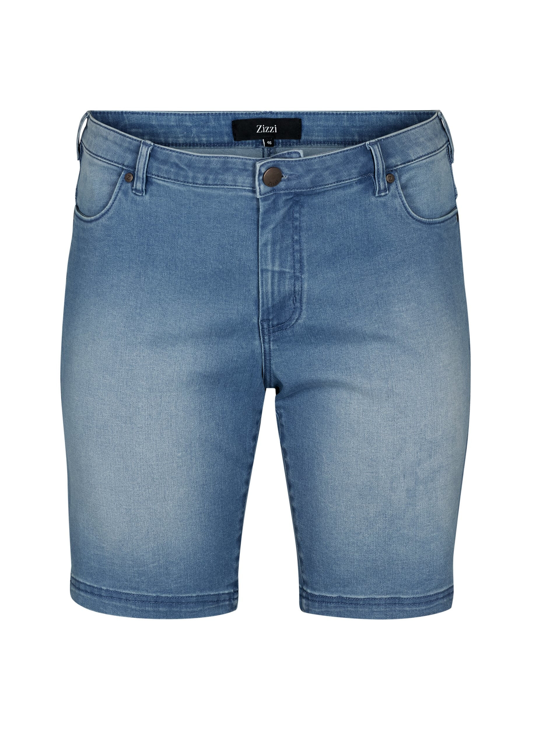Izzue Denim Blouse in het Grijs Dames Kleding voor voor Shorts voor Jeans en denim shorts 