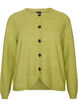 Cardigan avec boutons et devant arrondi, Vert clair, Packshot image number 0