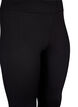 Legging met stretch en geribde structuur, Black, Packshot image number 2