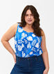 Flash - Mouwloze top met print, Blauw, Model image number 0