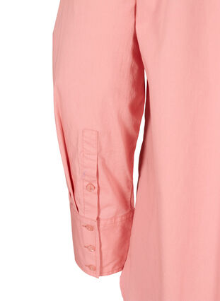 Chemise longue en coton avec poches poitrine, Blush, Packshot image number 3