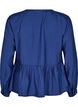 Blouse met strik en lange mouwen, Blauw, Packshot image number 1