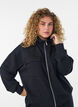Jersey vest met rits en hoge kraag, Zwart, Model image number 3