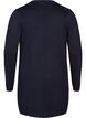 Long cardigan tricot&eacute; dans un m&eacute;lange de viscose, Bleu, Packshot image number 1