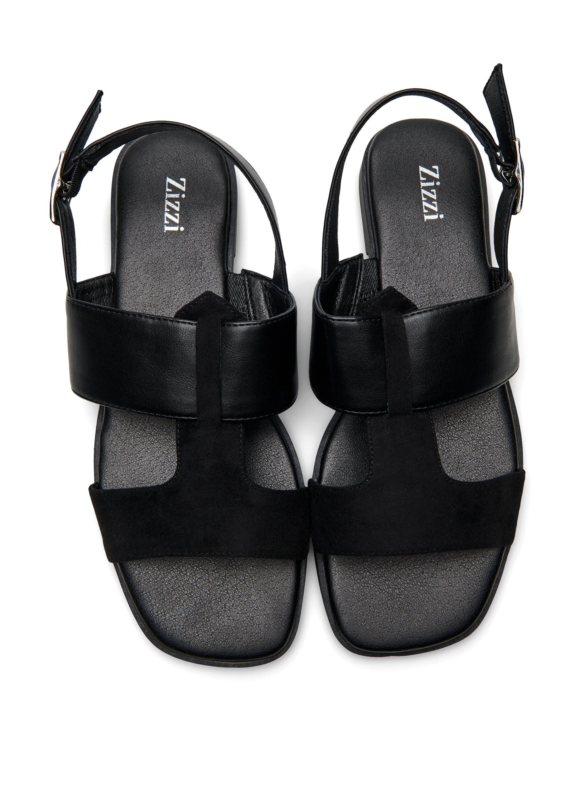 ZizziWide fit - Sandalen met brede banden, Zwart, Packshot image number 2