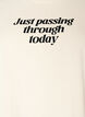 T-shirt en coton avec texte imprim&eacute;, Blanc, Packshot image number 2