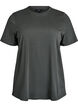 T-shirt basique en coton &agrave; col rond, Vert fonc&eacute;, Packshot image number 0