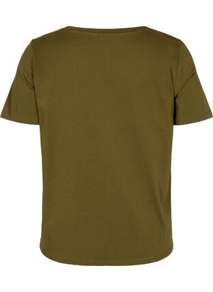 T-shirt met mica opdruk in katoen, Ivy G. Shimmer Face, Packshot image number 1