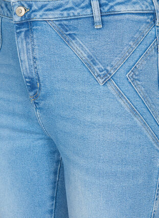 Jean Amy ultra slim avec coutures audacieuses, Light blue, Packshot image number 2
