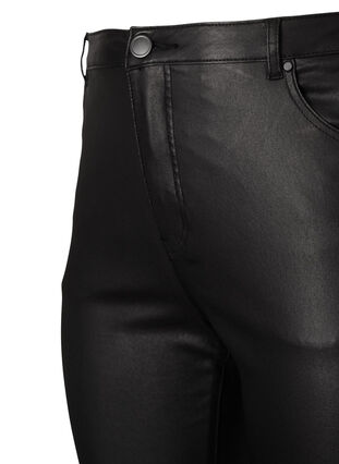 Jeans Ellen enduits avec coupe bootcut, Black, Packshot image number 2