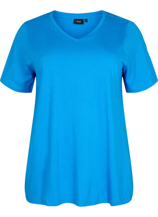 T-shirt à manches courtes avec forme en A, French Blue, Packshot image number 0