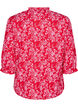 Chemisier en coton avec imprimé floral, Rouge, Packshot image number 1
