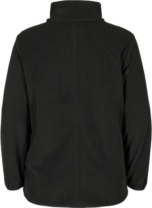 Veste polaire avec fermeture éclair et poches, Black, Packshot image number 1