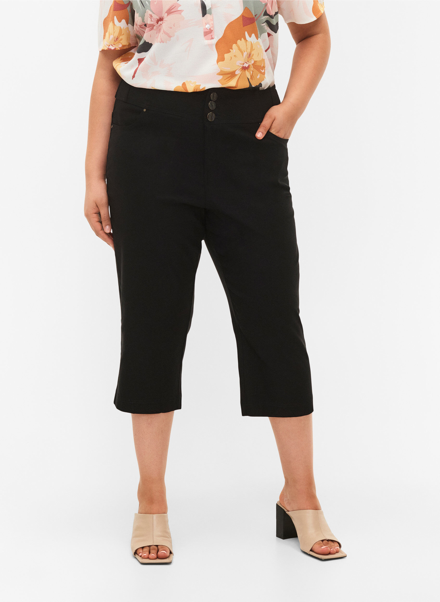 ZizziStrak slipje met high waist, Black, Model image number 3