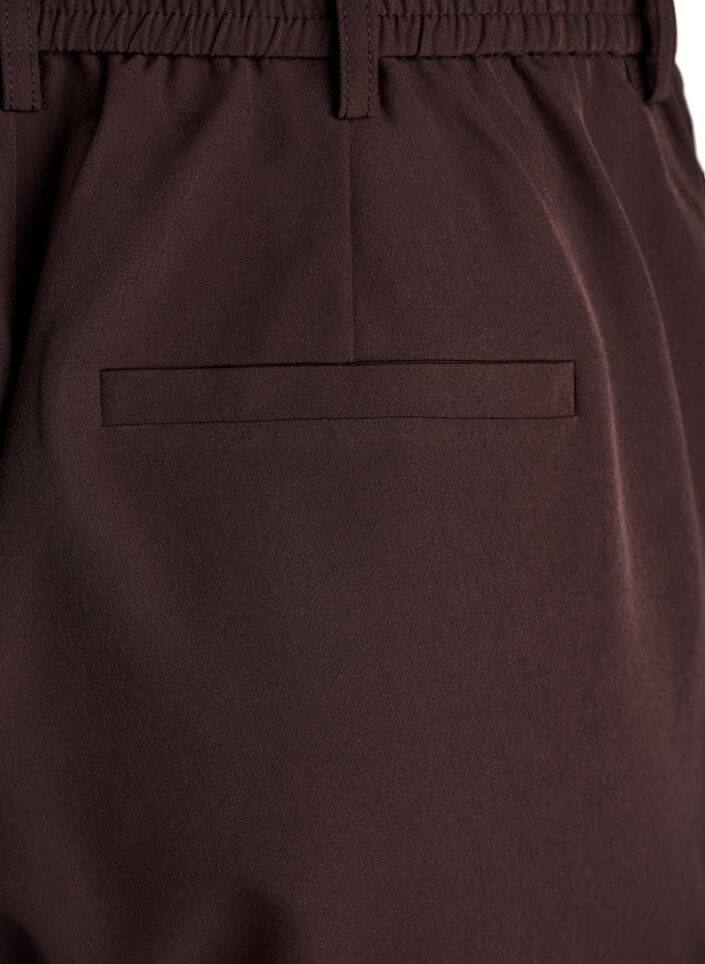 Pantalon avec poches et jambes droites, Marron, Packshot image number 3