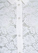 Kanten shirt blouse met parelknopen, Wit, Packshot image number 2