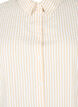 Chemise longue à rayures en coton, White/Natrual Stripe, Packshot image number 2
