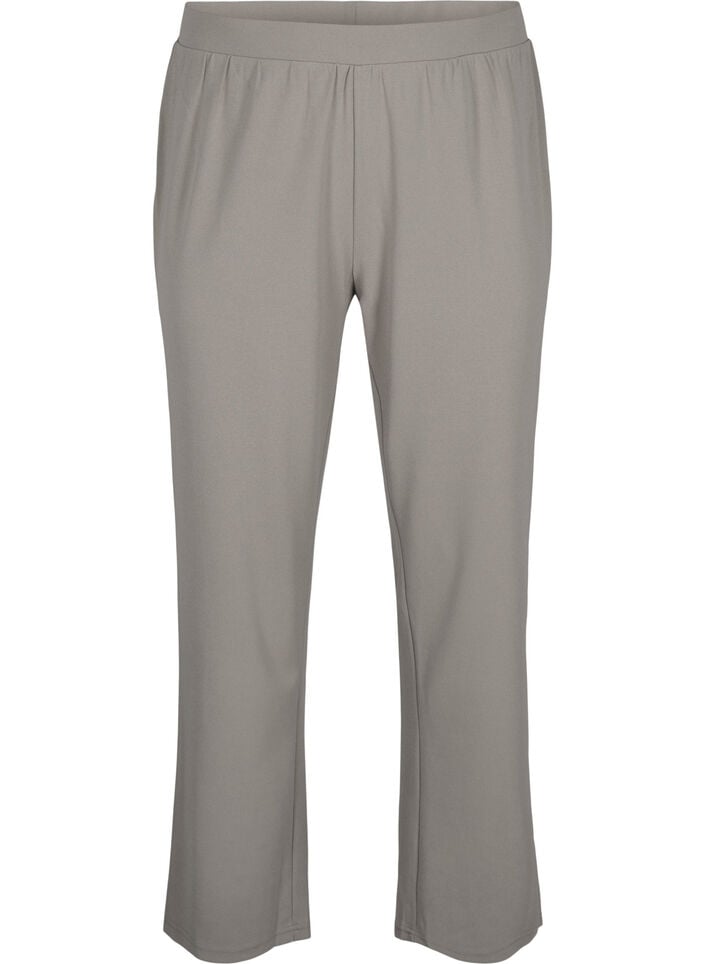 Pantalon &agrave; coupe droite, Beige, Packshot image number 0