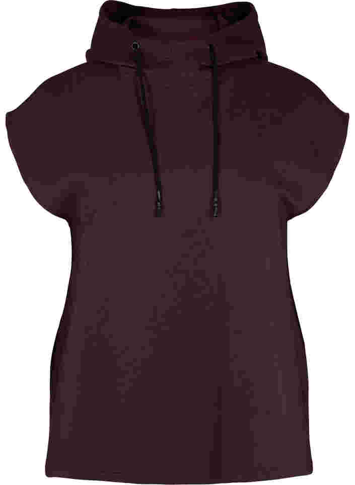 Sweat-shirt à manches courtes avec capuche, Brown Red Ass, Packshot image number 0