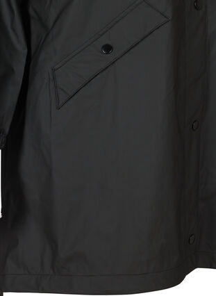 Imperméable à capuche avec coutures étanches, Black, Packshot image number 3