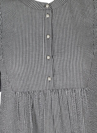 Tunique en coton à imprimé rayé, Black Stripe, Packshot image number 2
