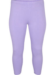 Basic 3/4 legging in viscose, Violet Tulip, Packshot