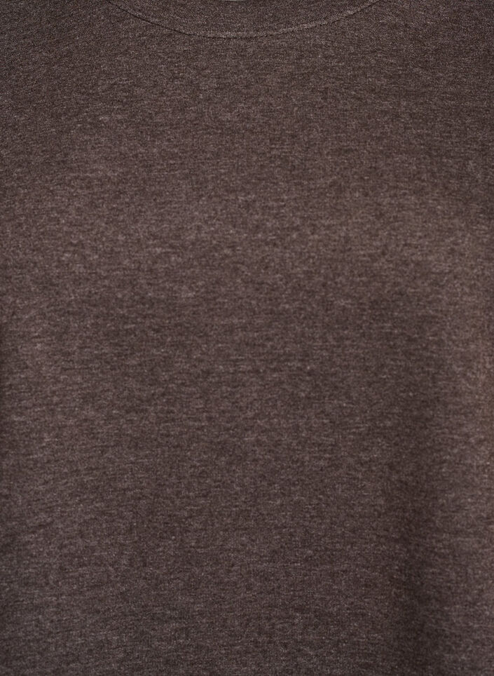 Sweatshirt met ronde hals, Bruin, Packshot image number 2