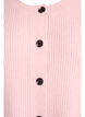 Vest van ribtricot met knopen, Roze, Packshot image number 2