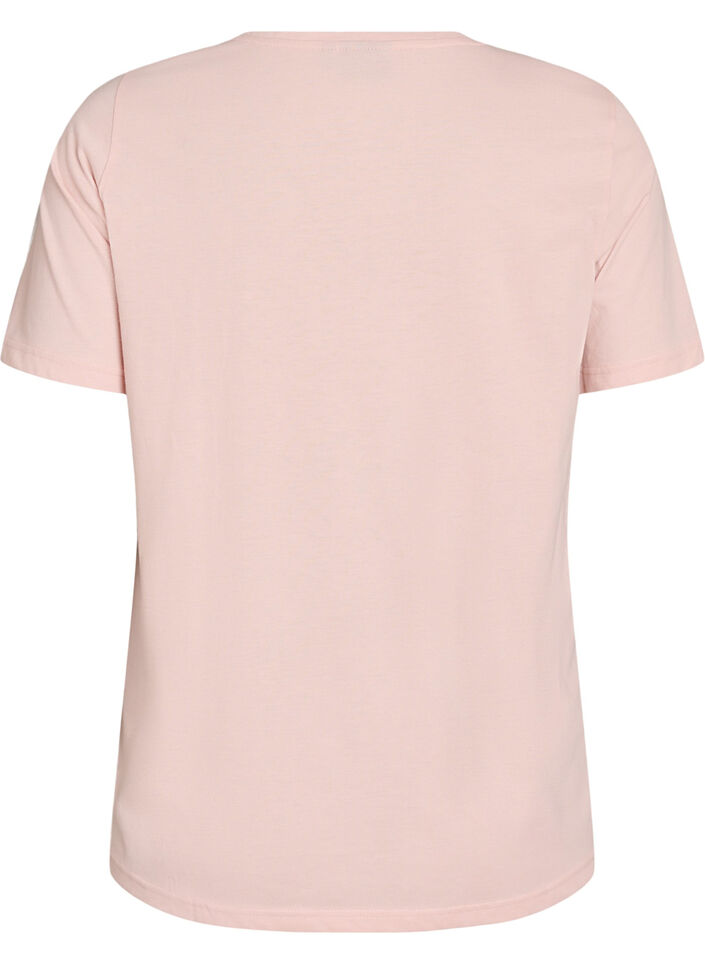 T-shirt imprim&eacute;, Rose poudr&eacute;e, Packshot image number 1