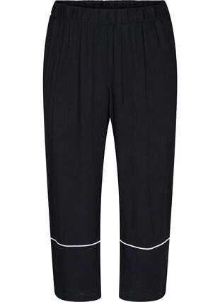 Pantalon en viscose avec poches, Black, Packshot image number 0