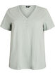 T-shirt met knoopdetail, Groen, Packshot image number 0