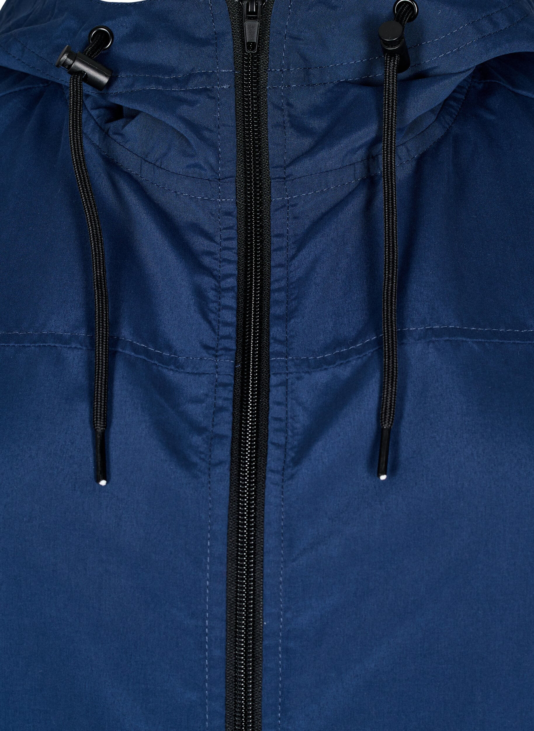 ZizziFLASH - Waterafstotende parka met capuchon, Blauw, Packshot image number 2