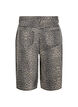 Bermuda en jean avec imprim&eacute; l&eacute;opard, Marron, Packshot image number 1
