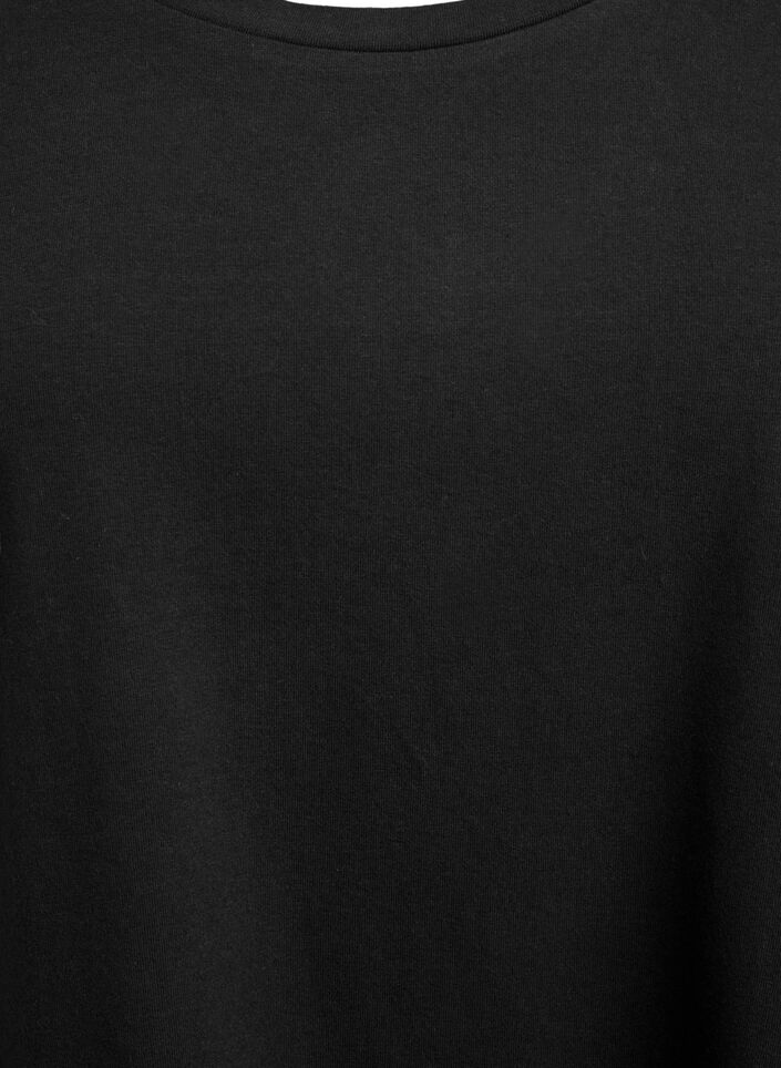 Blouse basique en jersey &agrave; manches longues, Noir, Packshot image number 2