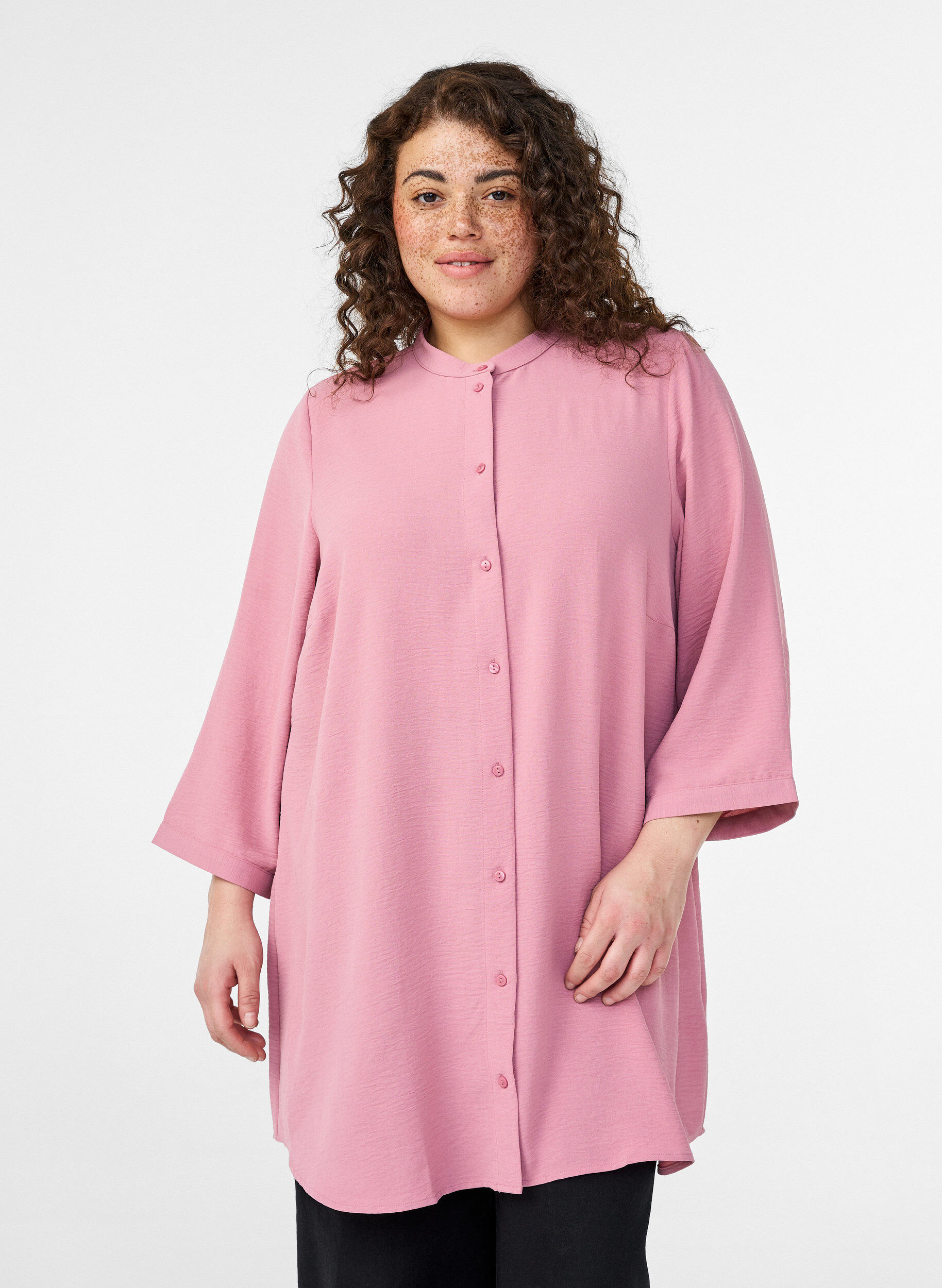 ZizziTuniek met 3/4 mouwen, Roze, Model image number 0