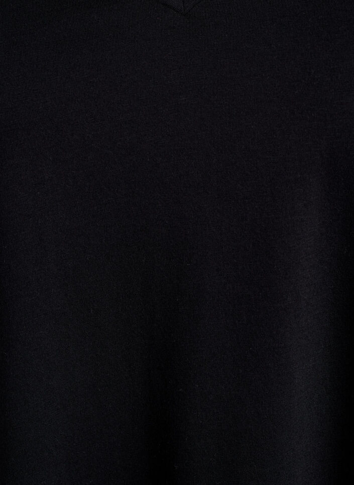 FLASH - Lot de 2 t-shirts avec col en V, Black/White, Packshot image number 2