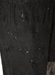 Pantalon en maille avec broderies florales et sequins, Noir, Packshot image number 2