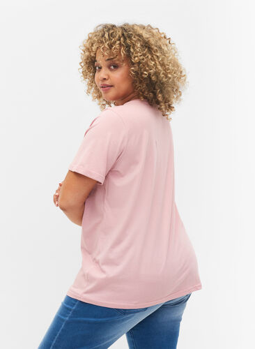 T-shirt en coton basique, Zephyr, Model image number 1