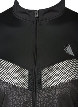 Veste de sport avec motif composé de couleurs similaires, Black, Packshot image number 2