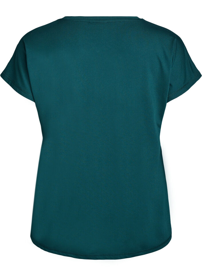 Effen gekleurd trainingsshirt, Groen, Packshot image number 1